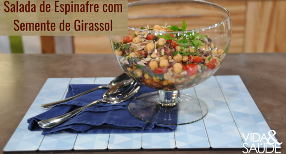 Receita: Salada de Espinafre com Semente de Girassol