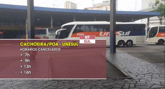 Redução nos horários de ônibus intermunicipais