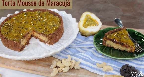 Receita: Torta Mousse de Maracujá