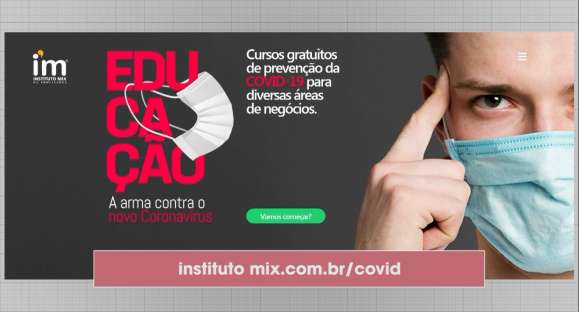 Escola oferece curso gratuito de prevenção ao coronavírus