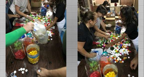 Coleta de tampinhas de garrafas beneficia entidades