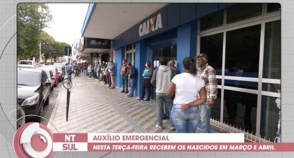 Nascidos em março e abril recebem auxílio emergencial nesta terça-feira