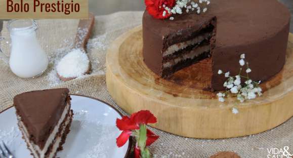 Receita: Bolo Prestígio Vegano