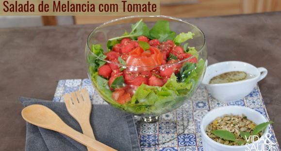 Receita: Salada de Melancia com Tomate