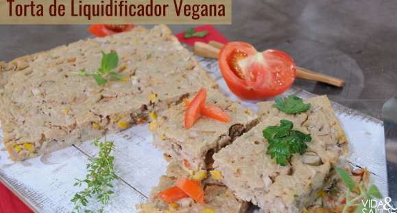 Receita: Torta de Liquidificador Vegana