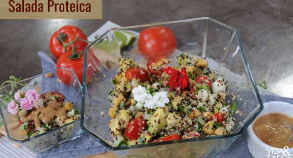 Receita: Salada Proteica