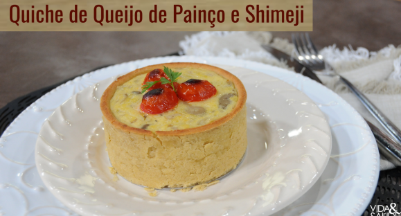 Receita: Quiche de Queijo Painço com Shimeji