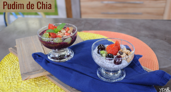 Receita: Pudim de Chia