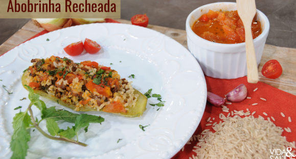 Receita: Abobrinha Recheada