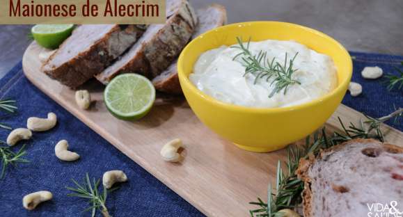 Receita: Maionese Vegana de Alecrim