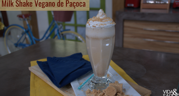 Receita: Milkshake Vegano de Paçoca