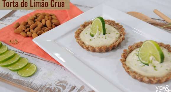 Receita: Torta de Limão Crua