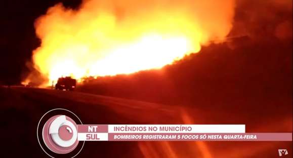 Focos de incêndio proliferam com a estiagem em Cachoeira