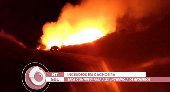 Bombeiros de Cachoeira atenderam 123 incêndios em vegetação desde janeiro