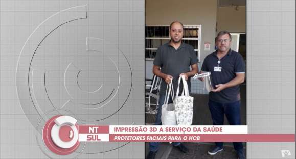 UFSM produz viseiras para o HCB