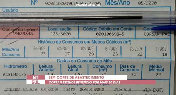 Sem corte de água: Corsan prorroga benefício por 30 dias