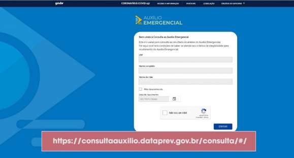 Governo lança site para acompanhamento de auxílio emergencial