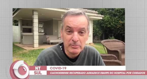 Recuperado da COVID-19, cachoeirense agradece equipe do hospital pelo cuidado