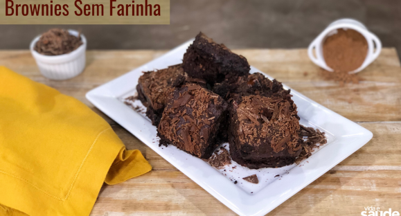 Receita: Brownies sem Farinha