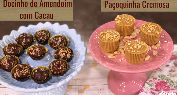 Receita: Docinho de Amendoim com Cacau e Paçoquinha Cremosa