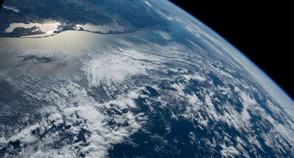 Foto da NASA mostra o Rio Grande do Sul visto do espaço