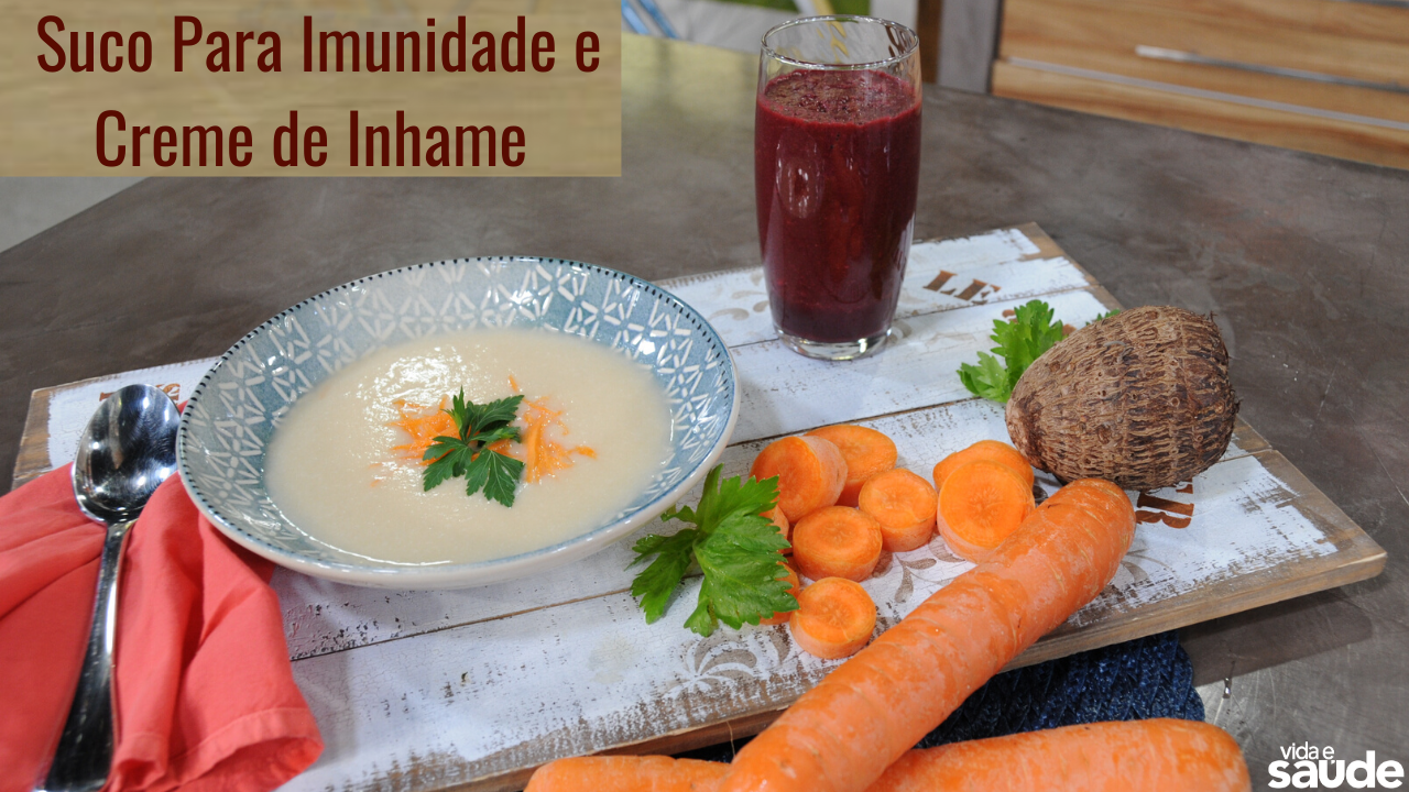 Receita: Creme de Inhame e Suco para Aumentar a Imunidade - Rede Novo ...