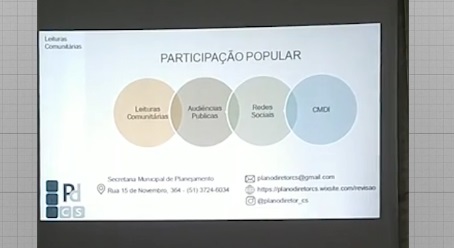 Plano Diretor tem terceira leitura comunitária