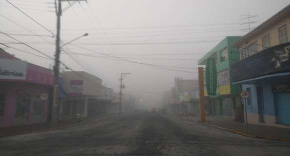 Semana começa com muita cerração em Cachoeira do Sul