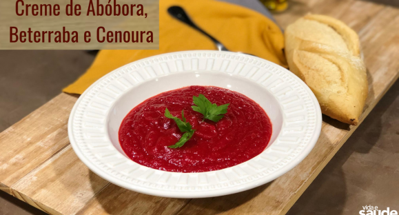 Receita: Creme de Abóbora, Beterraba e Cenoura