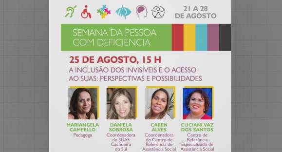 Semana da Pessoa com Deficiência segue com programação nesta terça-feira