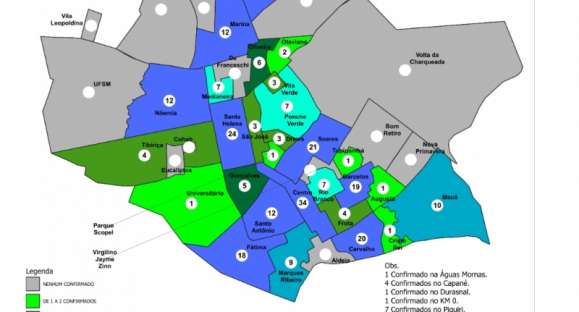 Bairros Centro, Santa Helena e Soares são os mais afetados pela COVID-19