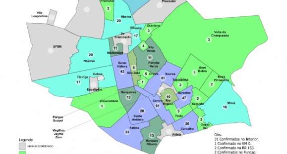 Centro, Barcelos e Santa Helena seguem sendo os bairros com mais casos de COVID-19
