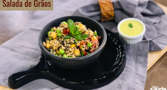 Receita: Salada de Grãos