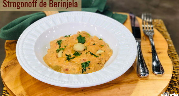 Receita: Strogonoff de Berinjela