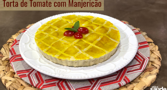 Receita: Torta de Tomate com Manjericão