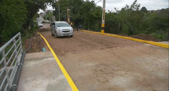 Ponte do Amorim é liberada para tráfego de veículos