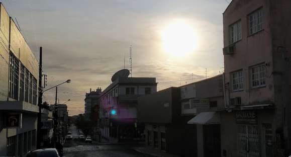 Frente fria deixa manhã ensolarada em Cachoeira do Sul
