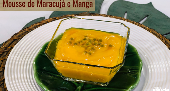 Receita: Mousse de Maracujá e Manga