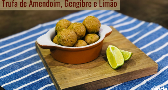 Receita: Trufa de Amendoim, Gengibre e Limão