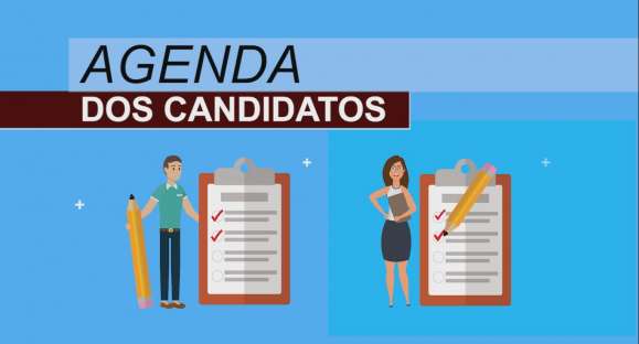 Confira as atividades dos candidatos nesta segunda-feira