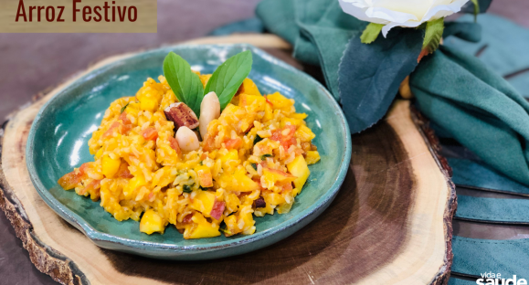 Receita: Arroz Festivo