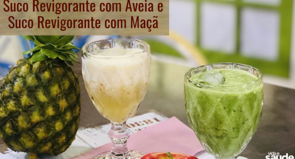 Receitas: Sucos Revigorantes: com Aveia e com Maçã