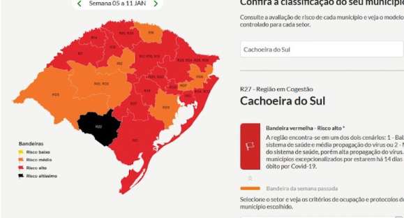 Governo do RS endurece regras do distanciamento controlado
