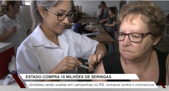 Governo do RS assegura aquisição de 10 milhões de seringas