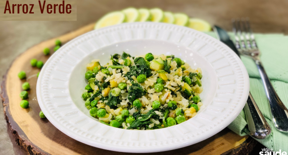 Receita: Arroz Verde