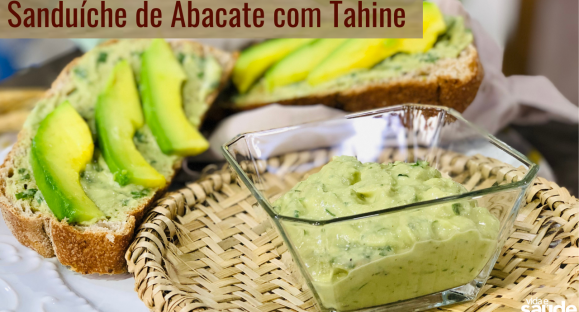 Receita: Sanduíche de Abacate com Tahine
