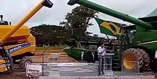 Abertura Oficial da Colheita do Arroz teve a participação do vice-presidente Hamilton Mourão