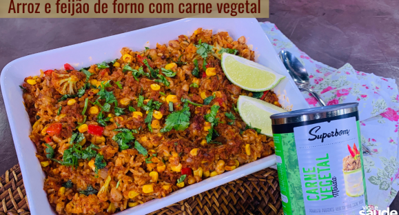 Receita: Arroz e Feijão com Carne Vegetal Superbom