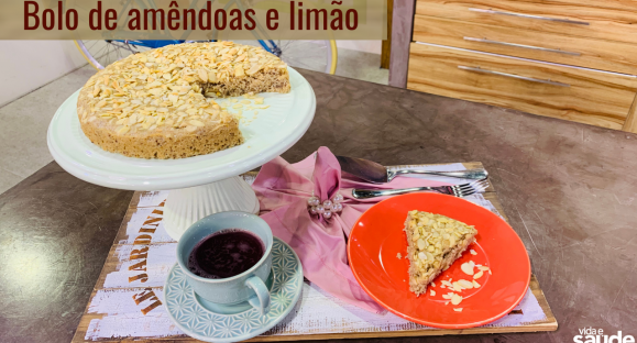 Receita: Bolo de Amêndoas e Limão