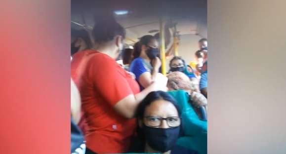 TNSG é notificada por ônibus lotado registrado nesta semana